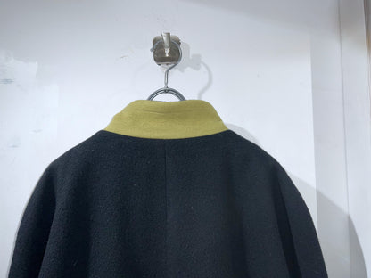 Old LAUREN MEREN Bi-Color Wool Zip Coat