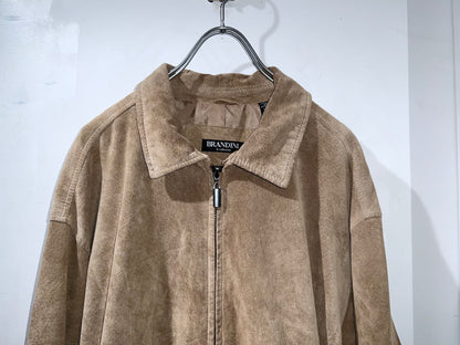 BRANDINI Leather Zip-Up Jacket