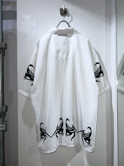 GAMBLING™︎ Tribal Open Collar Shirt