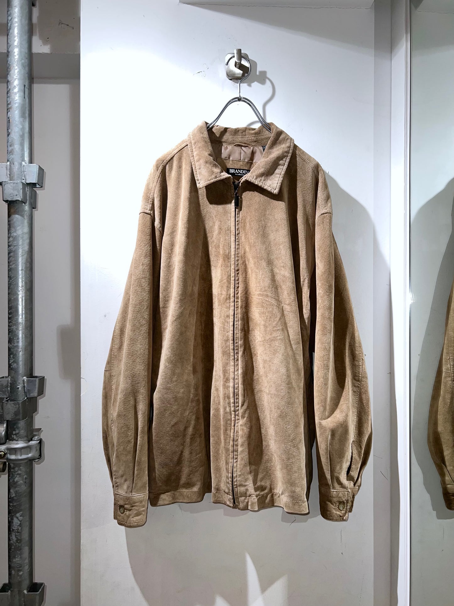 BRANDINI Leather Zip-Up Jacket