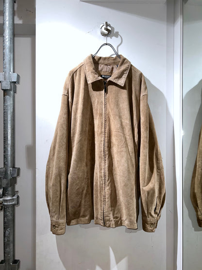 BRANDINI Leather Zip-Up Jacket