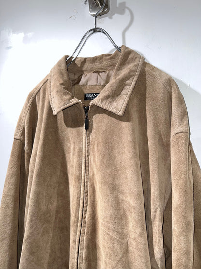 BRANDINI Leather Zip-Up Jacket