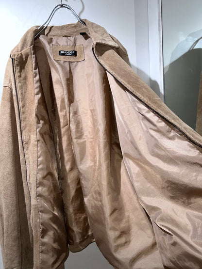 BRANDINI Leather Zip-Up Jacket