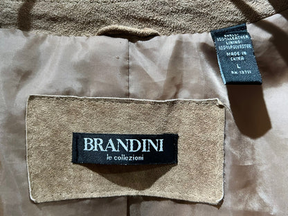 BRANDINI Leather Zip-Up Jacket