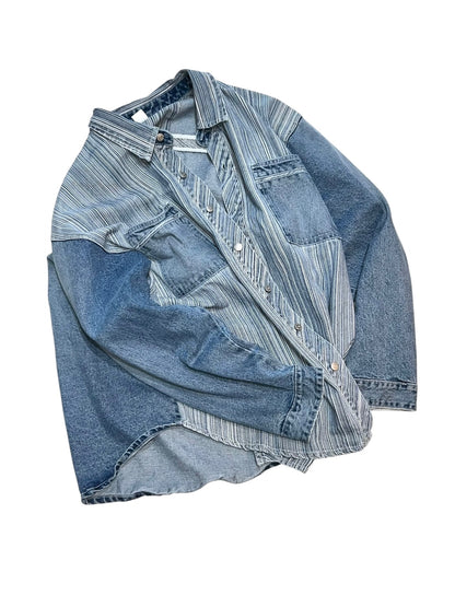 00s Koman Oversized Denim Shirt Jacket