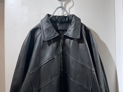 old Leather Zip Thru Coat