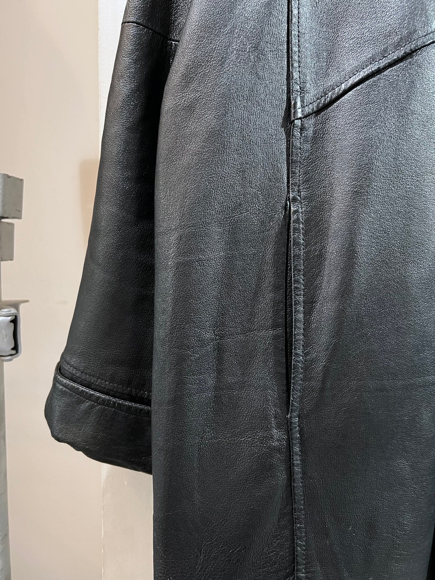 old Leather Zip Thru Coat