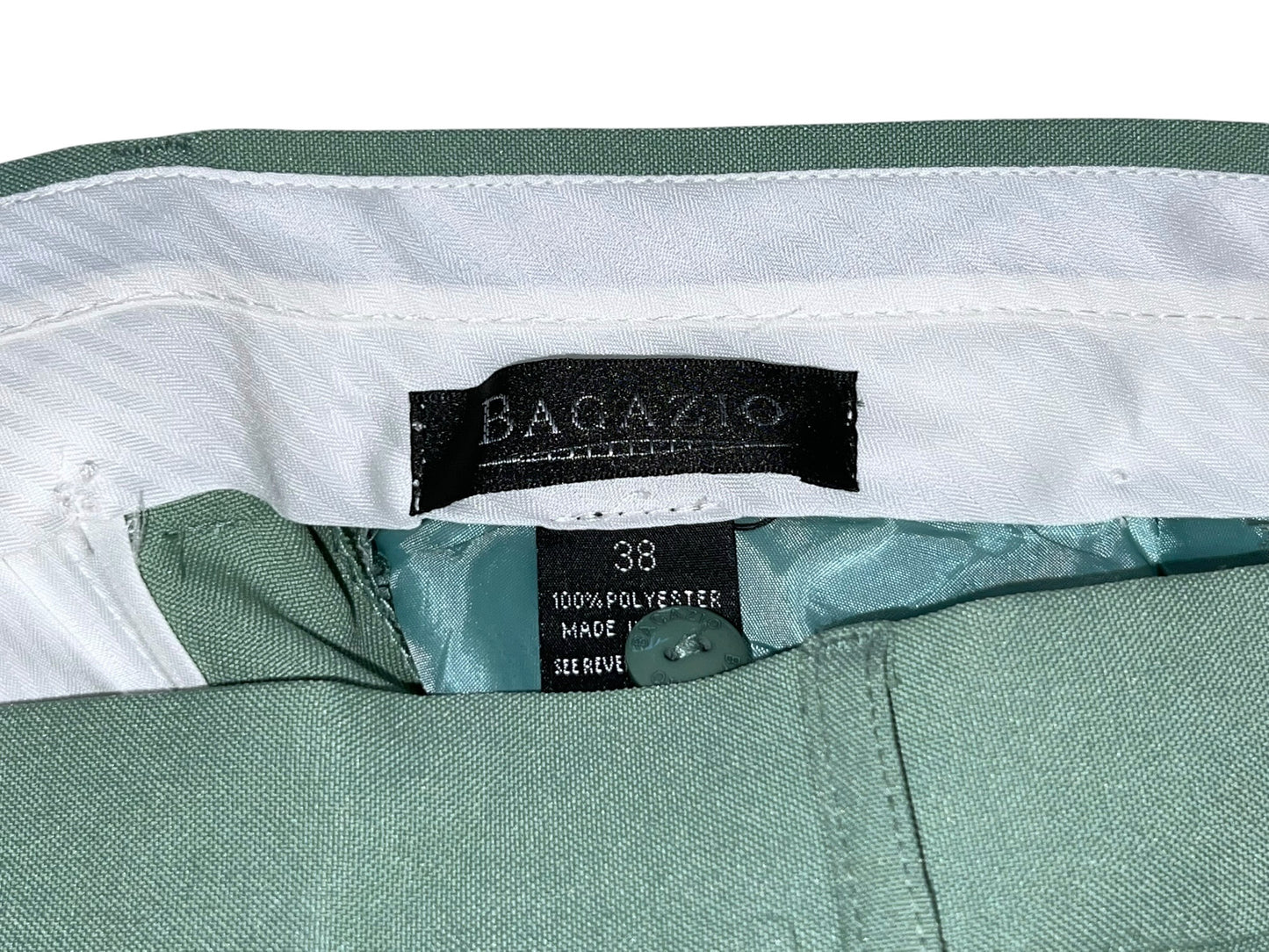 Spring Green Wide Slacks Pants