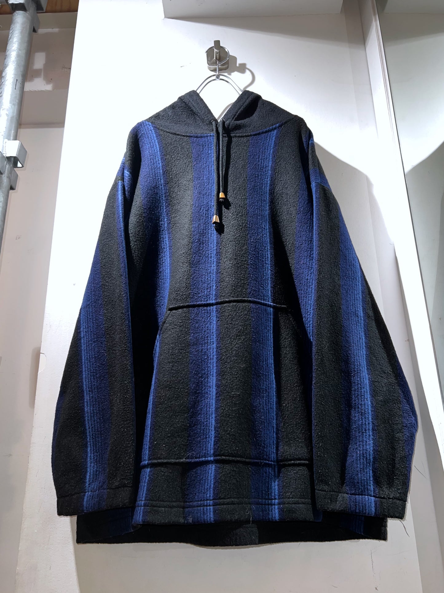00s Striped Fleece Hoodie