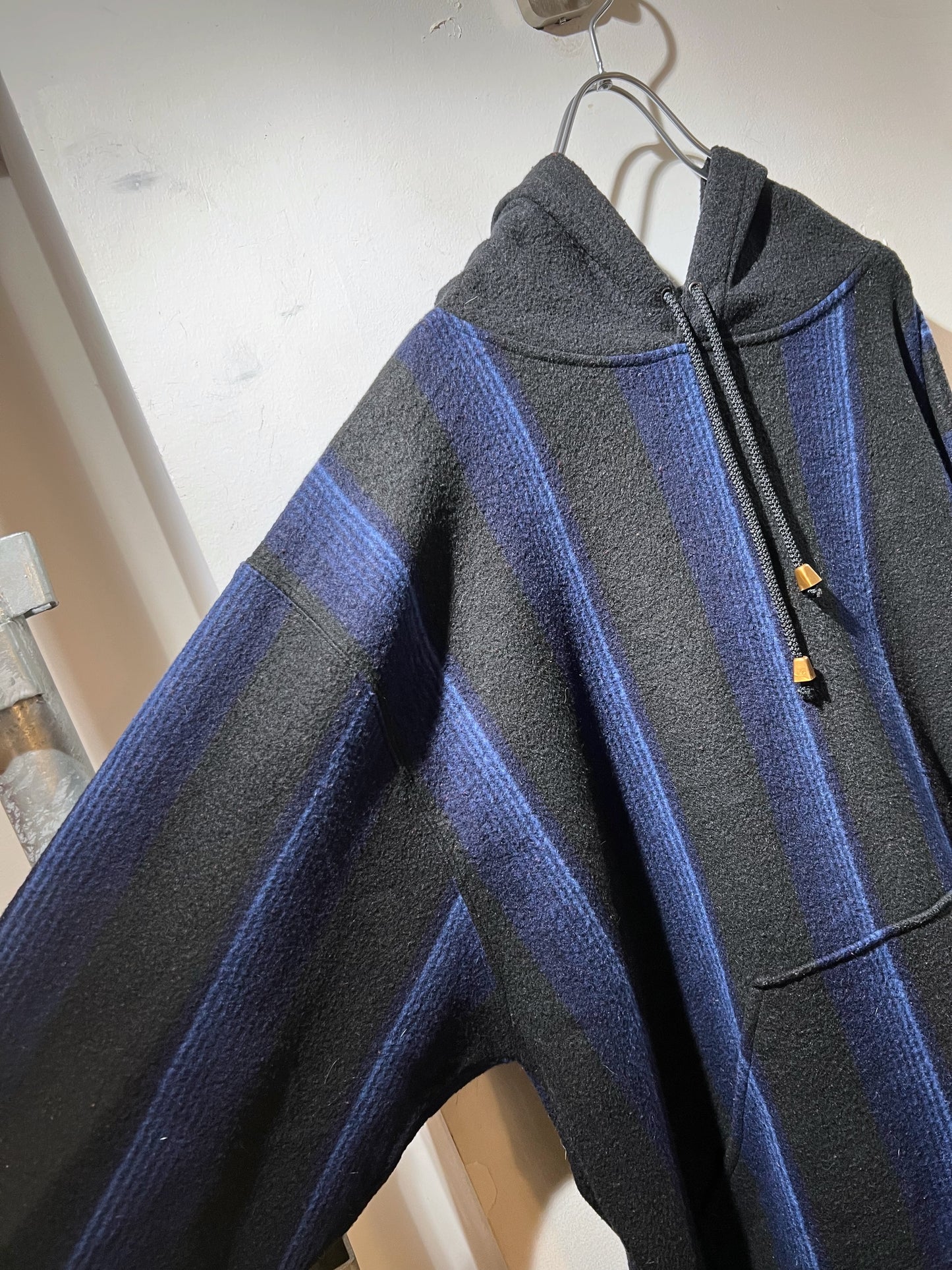 00s Striped Fleece Hoodie