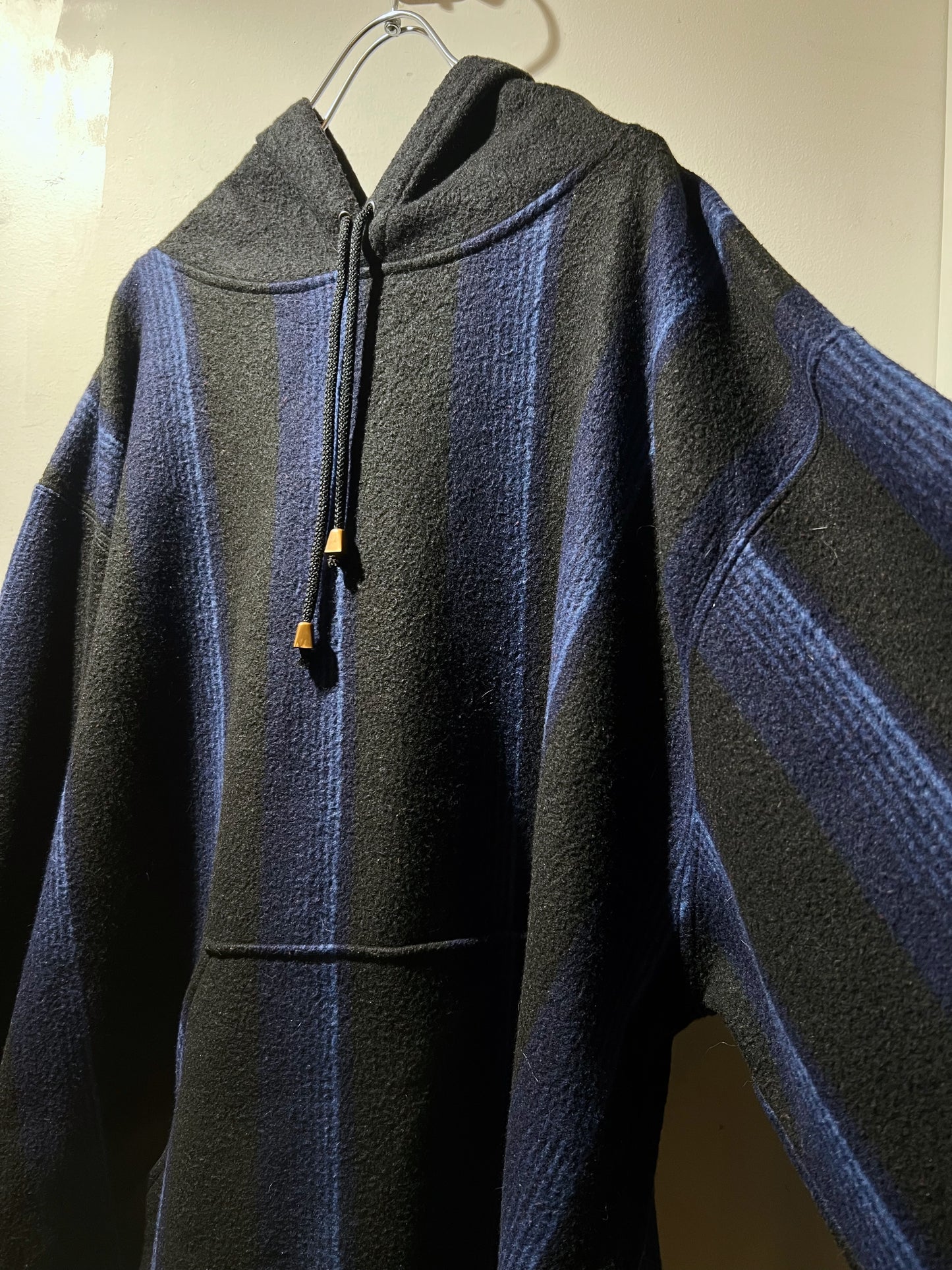 00s Striped Fleece Hoodie