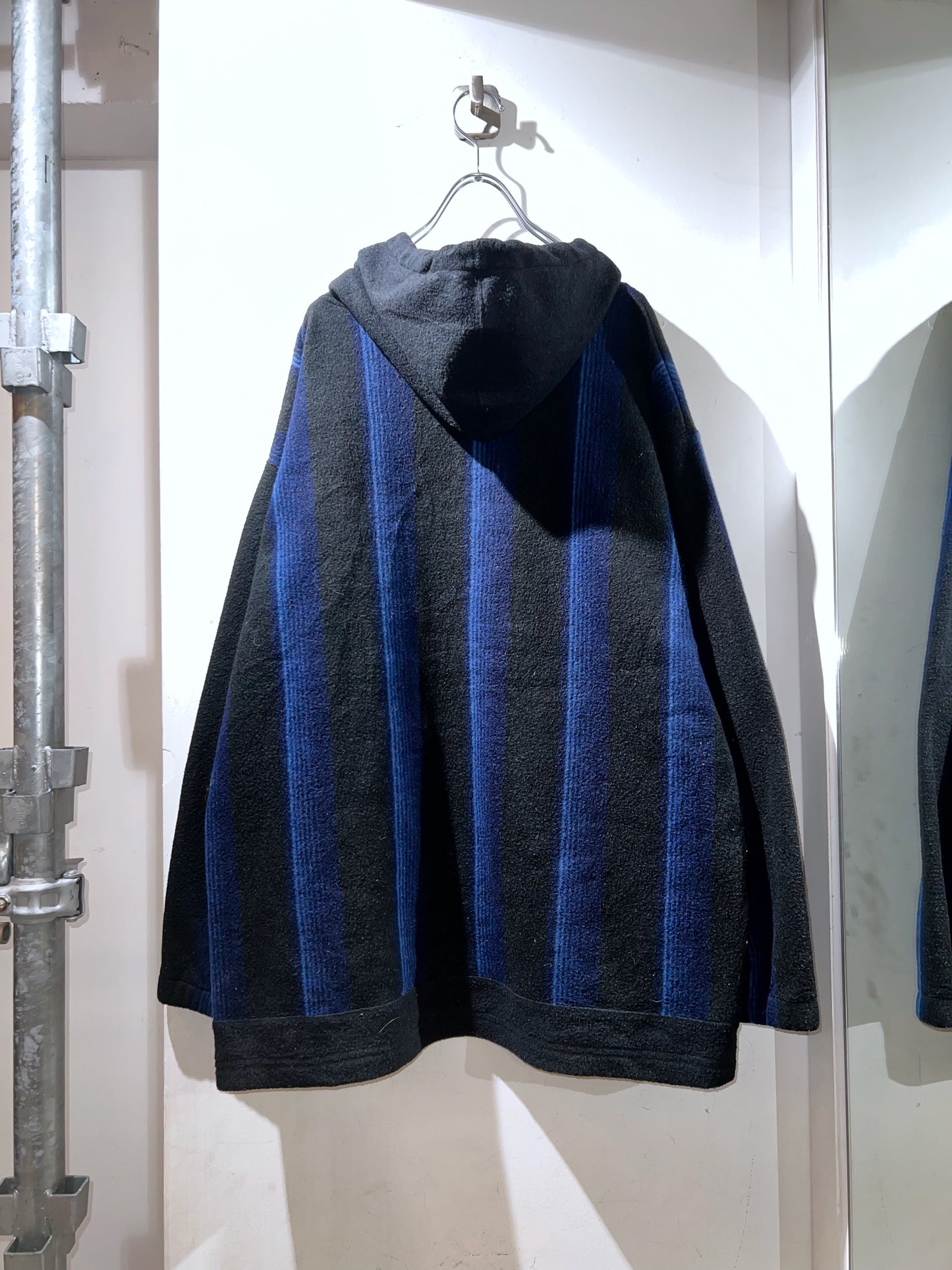 00s Striped Fleece Hoodie