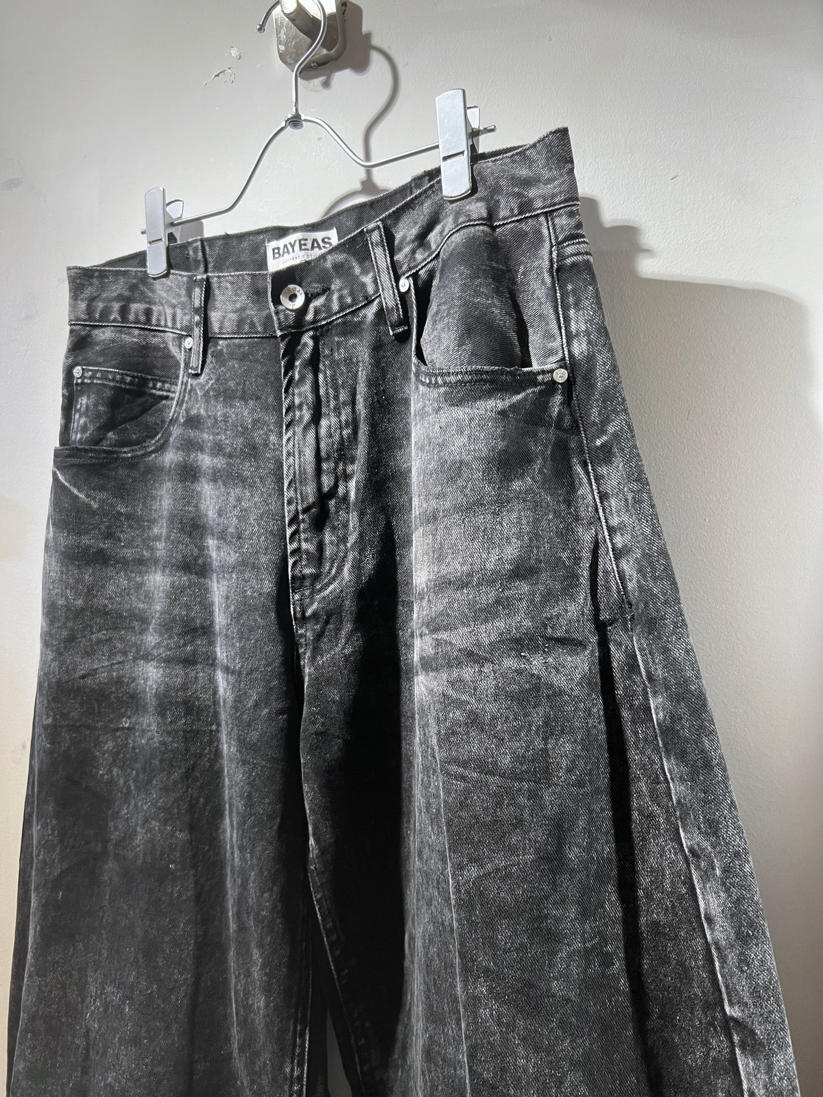 10s Stone Wash Barrel Balloon Denim Pants