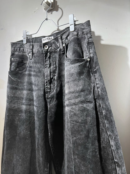 10s Stone Wash Barrel Balloon Denim Pants