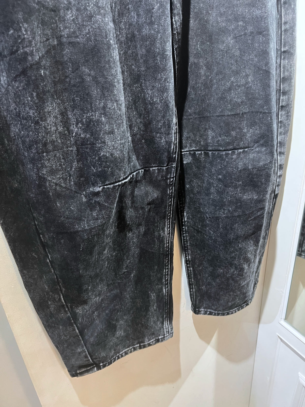 10s Stone Wash Barrel Balloon Denim Pants
