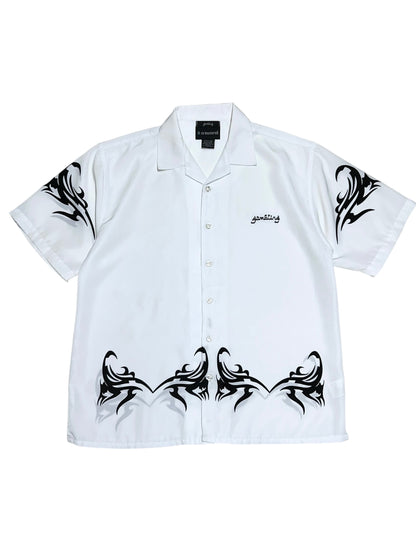 GAMBLING™︎ Tribal Open Collar Shirt