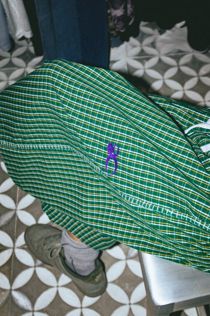 PE°CORE BAGGY PLAID SHORTS