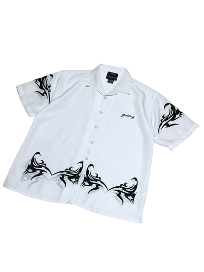 GAMBLING™︎ Tribal Open Collar Shirt