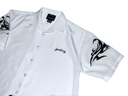 GAMBLING™︎ Tribal Open Collar Shirt