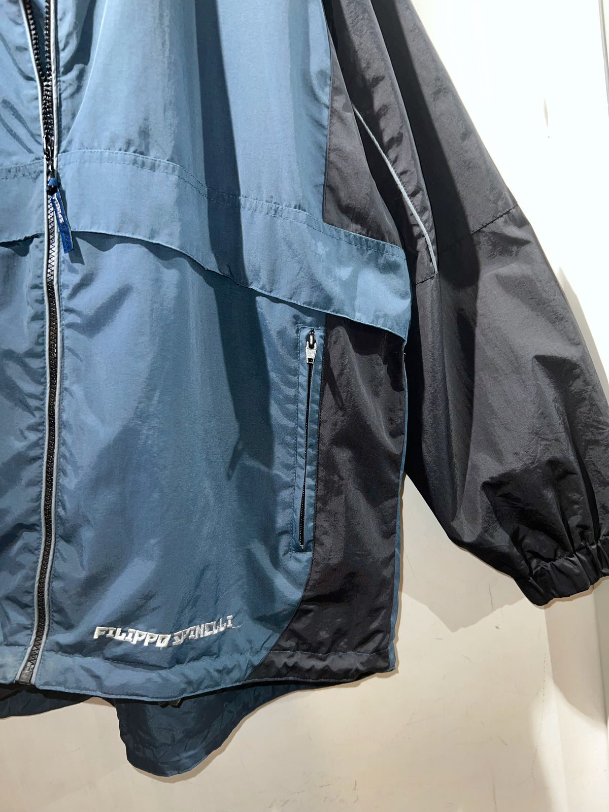 00s FILIPPO SPINELLI Colorblock Nylon Jacket