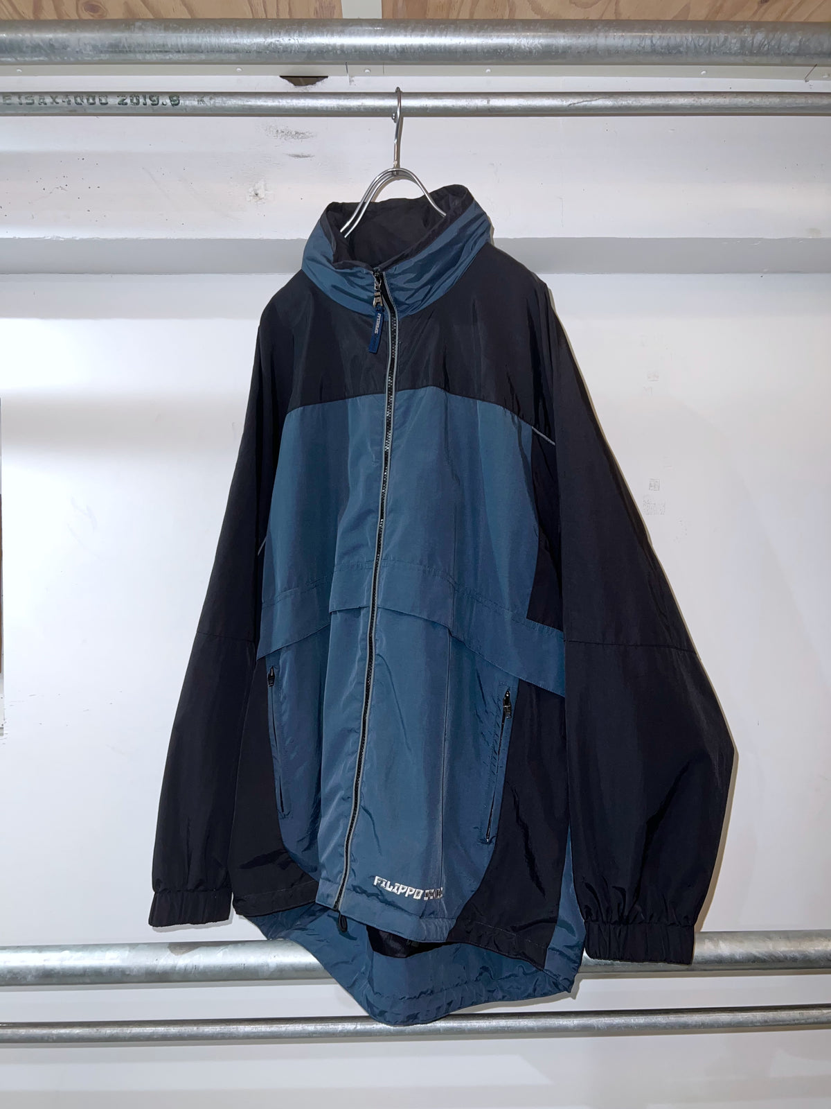 00s FILIPPO SPINELLI Colorblock Nylon Jacket