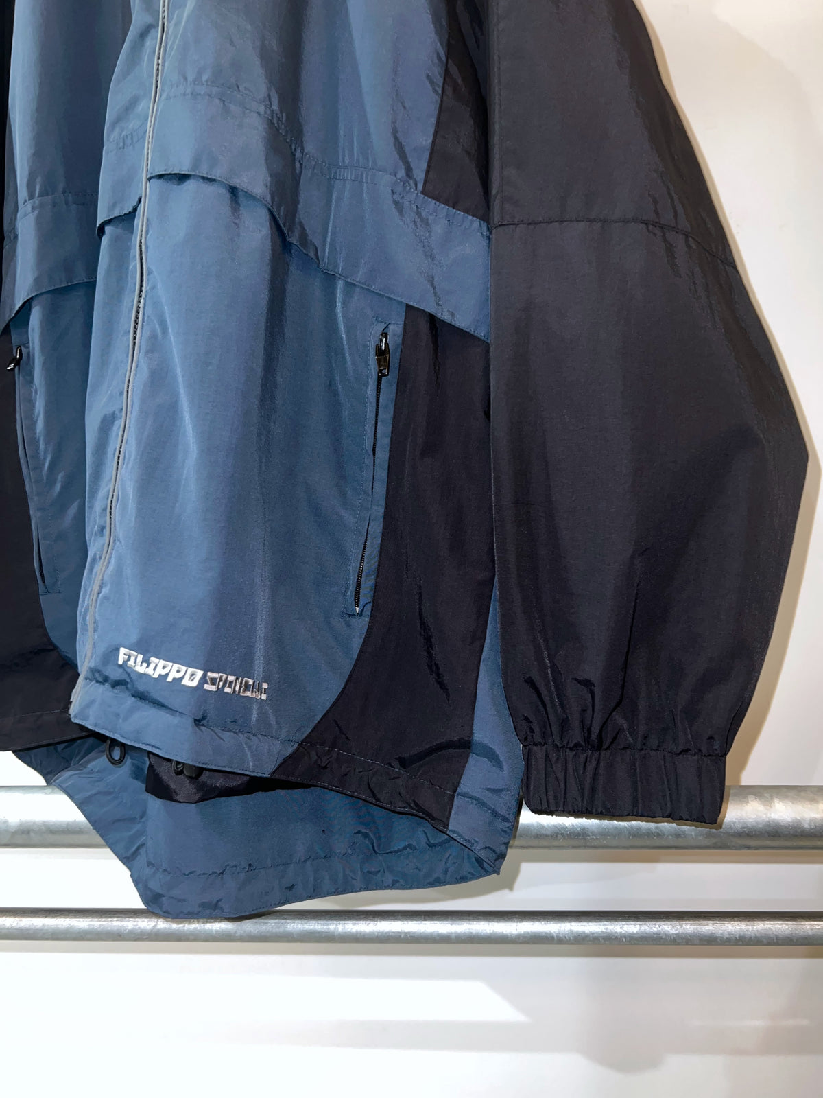 00s FILIPPO SPINELLI Colorblock Nylon Jacket