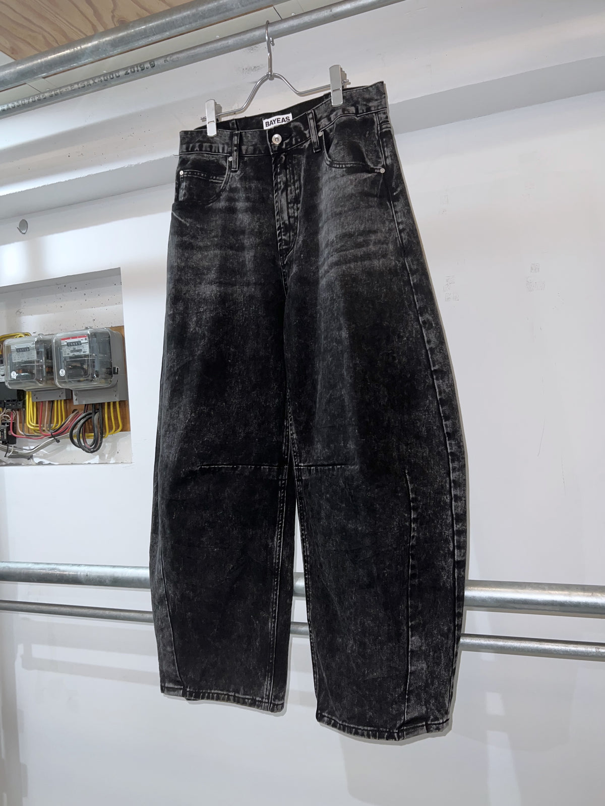 10s Stone Wash Barrel Balloon Denim Pants