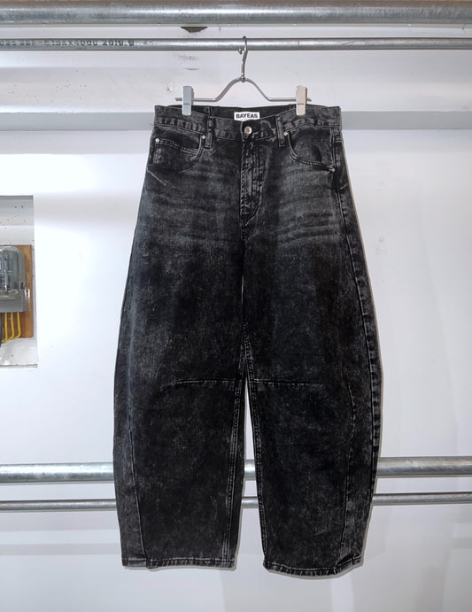10s Stone Wash Barrel Balloon Denim Pants