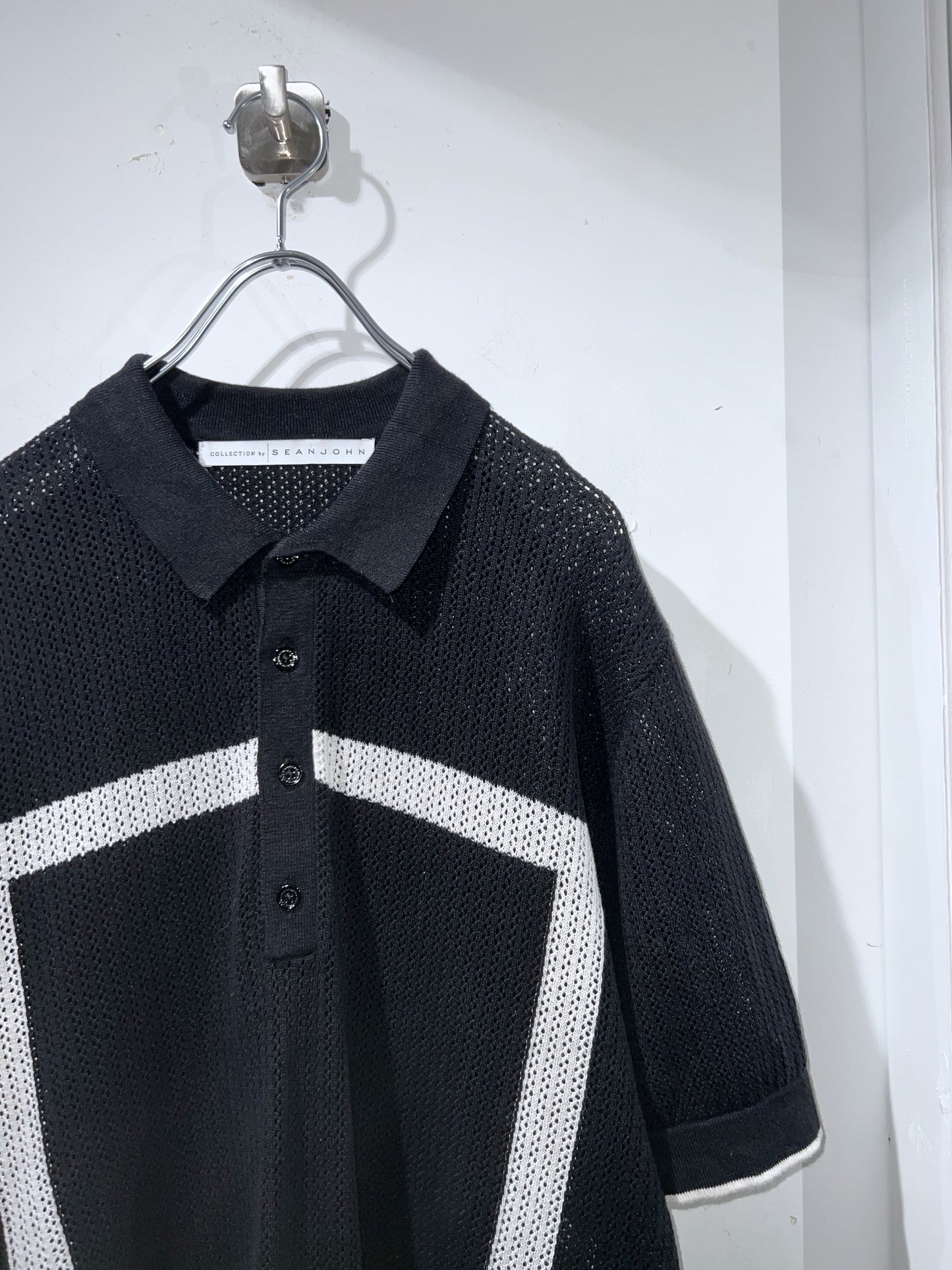 Sean John Oversized Net Polo