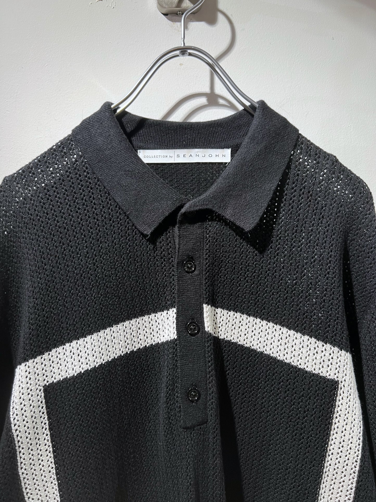 Sean John Oversized Net Polo