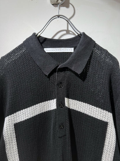 Sean John Oversized Net Polo