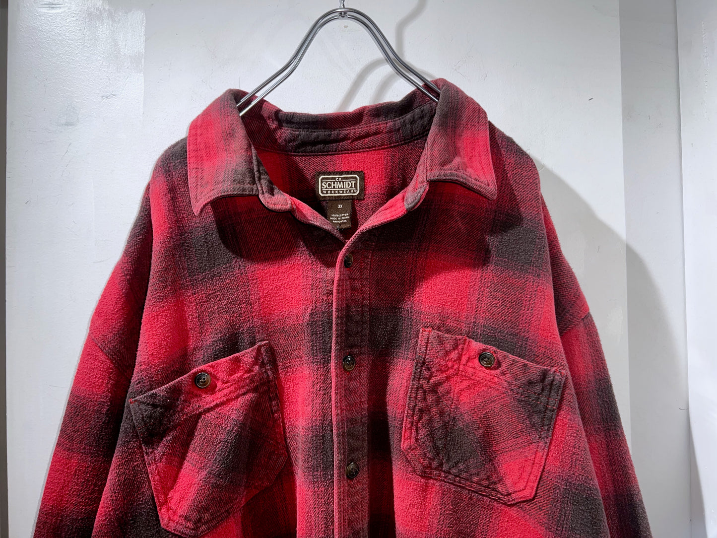 Old C.E. SCHMIDT Heavyweight Flannel Shirt