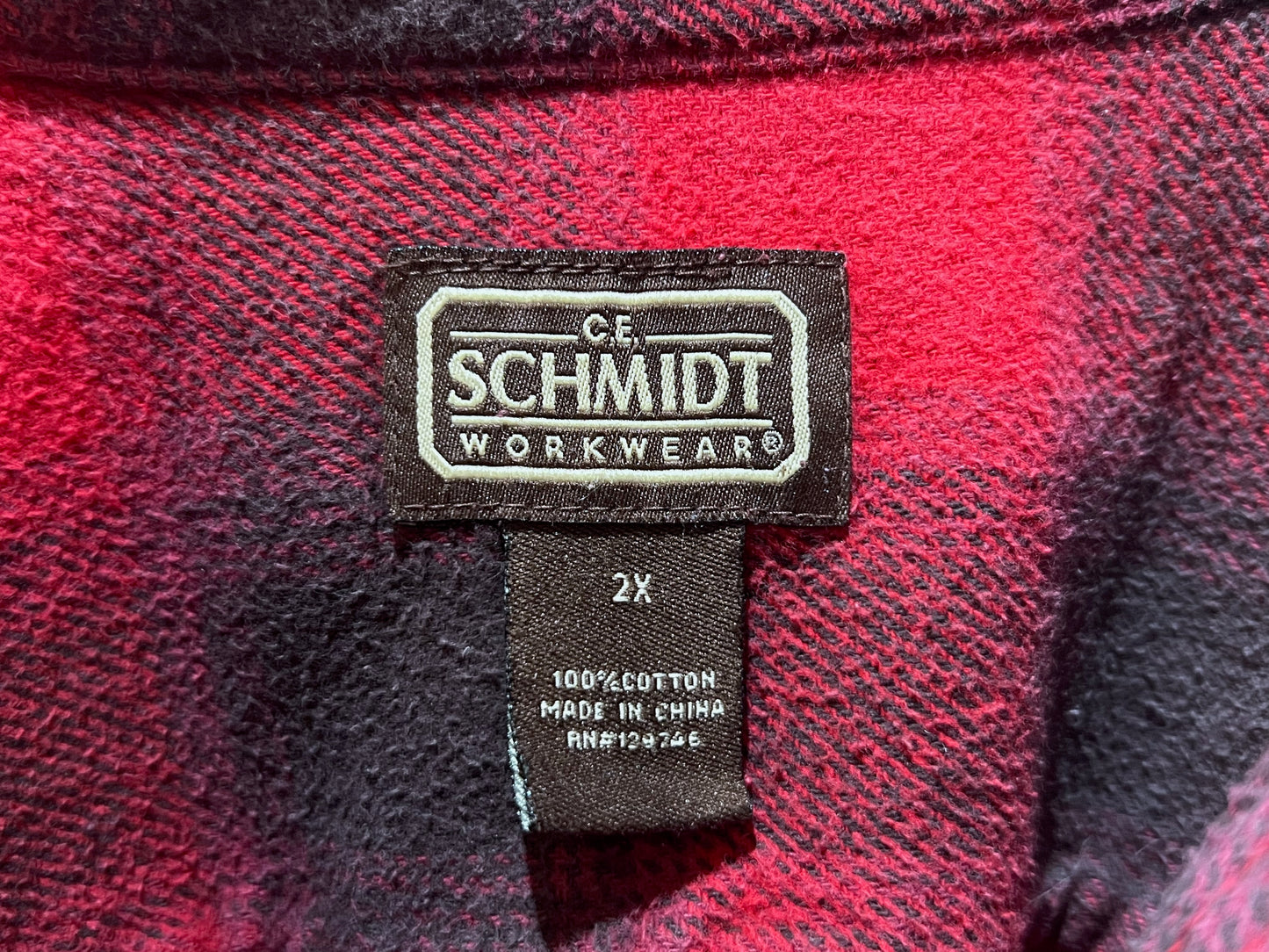 Old C.E. SCHMIDT Heavyweight Flannel Shirt