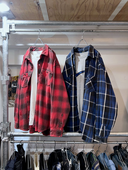 Old C.E. SCHMIDT Heavyweight Flannel Shirt