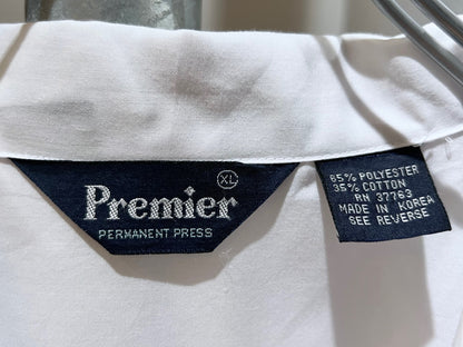 Vintage Premier White Guayabera Shirt