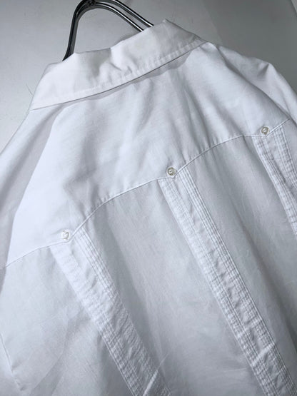 Vintage Premier White Guayabera Shirt