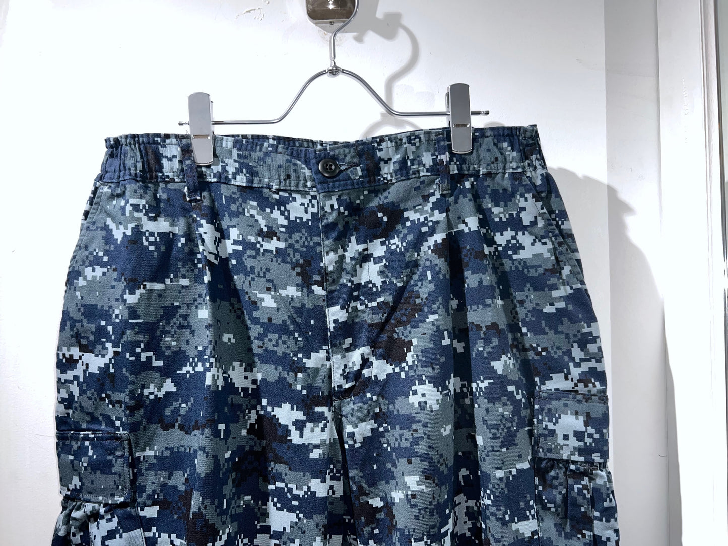 Blue Digital Camouflage Military Pants
