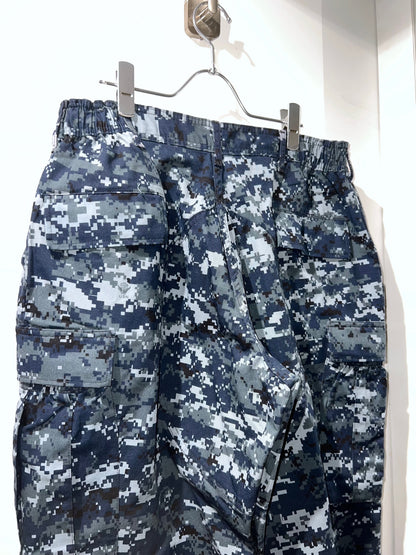 Blue Digital Camouflage Military Pants