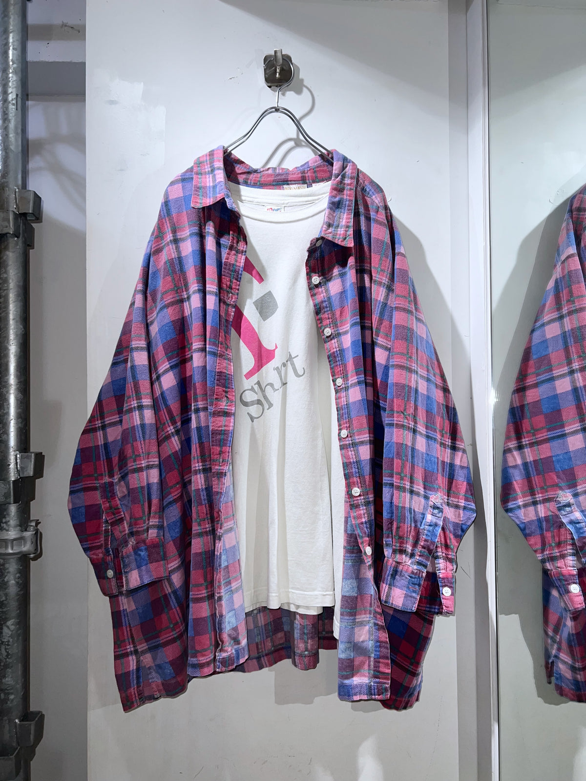 90s ROAMAN'S Oversized Flannel Shirt