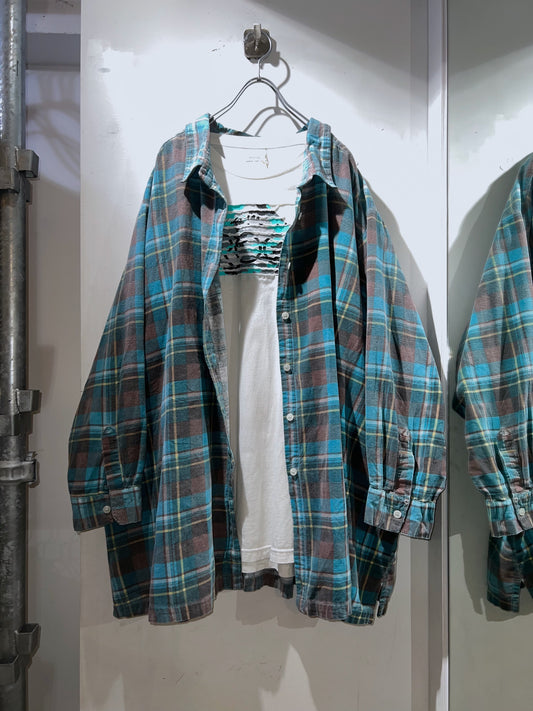 90s ROAMAN'S Oversized Flannel Shirt