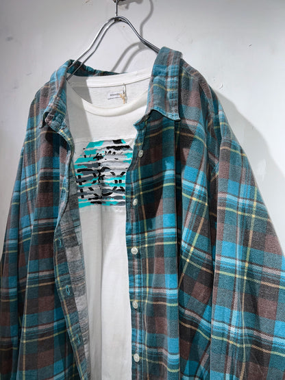 90s ROAMAN'S Oversized Flannel Shirt