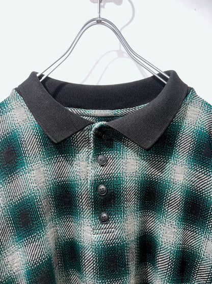 00s GREYSTONE Oversized Ombre Polo