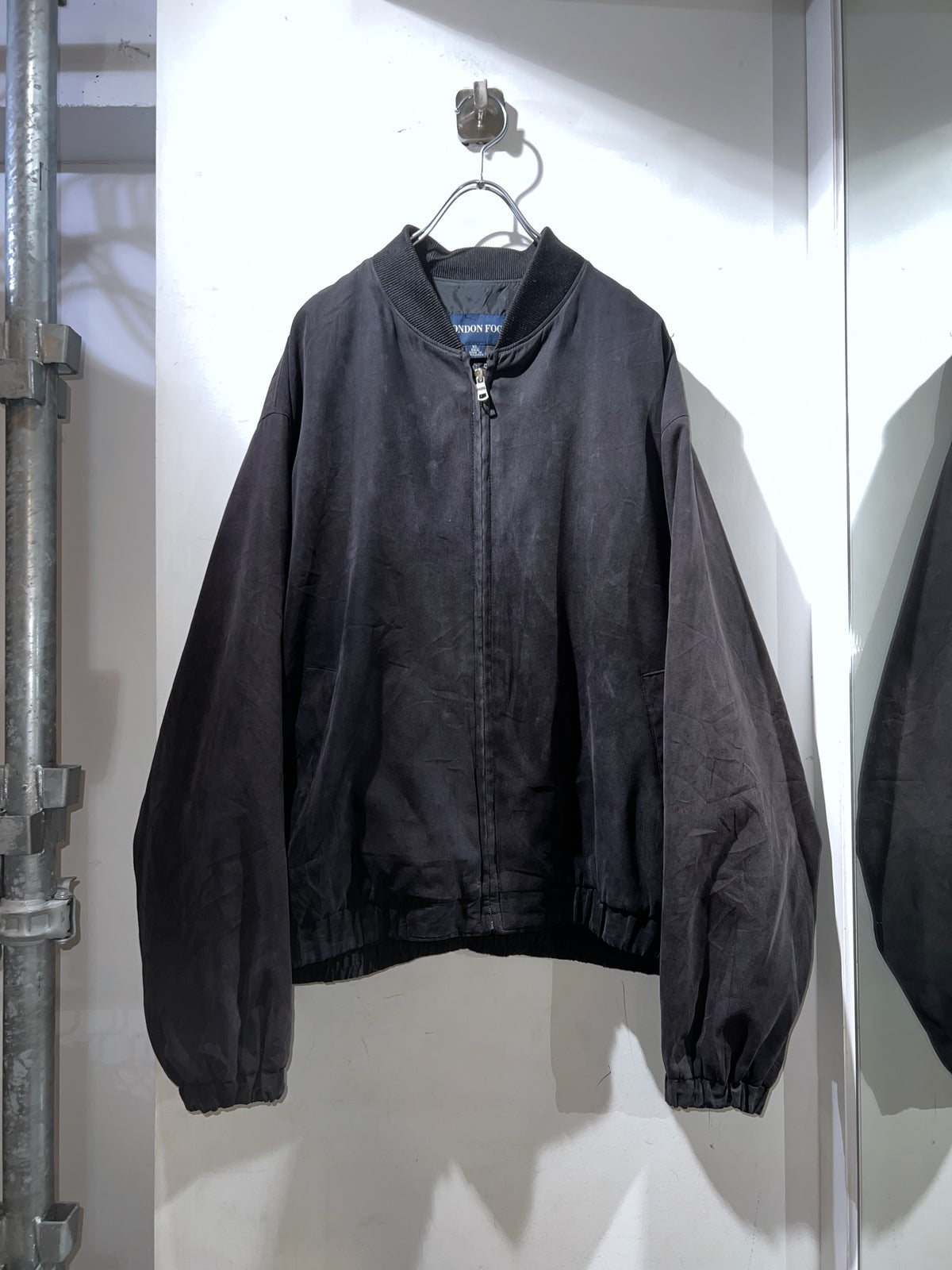 LONDON FOG Micro Suede Zip-up Blouson