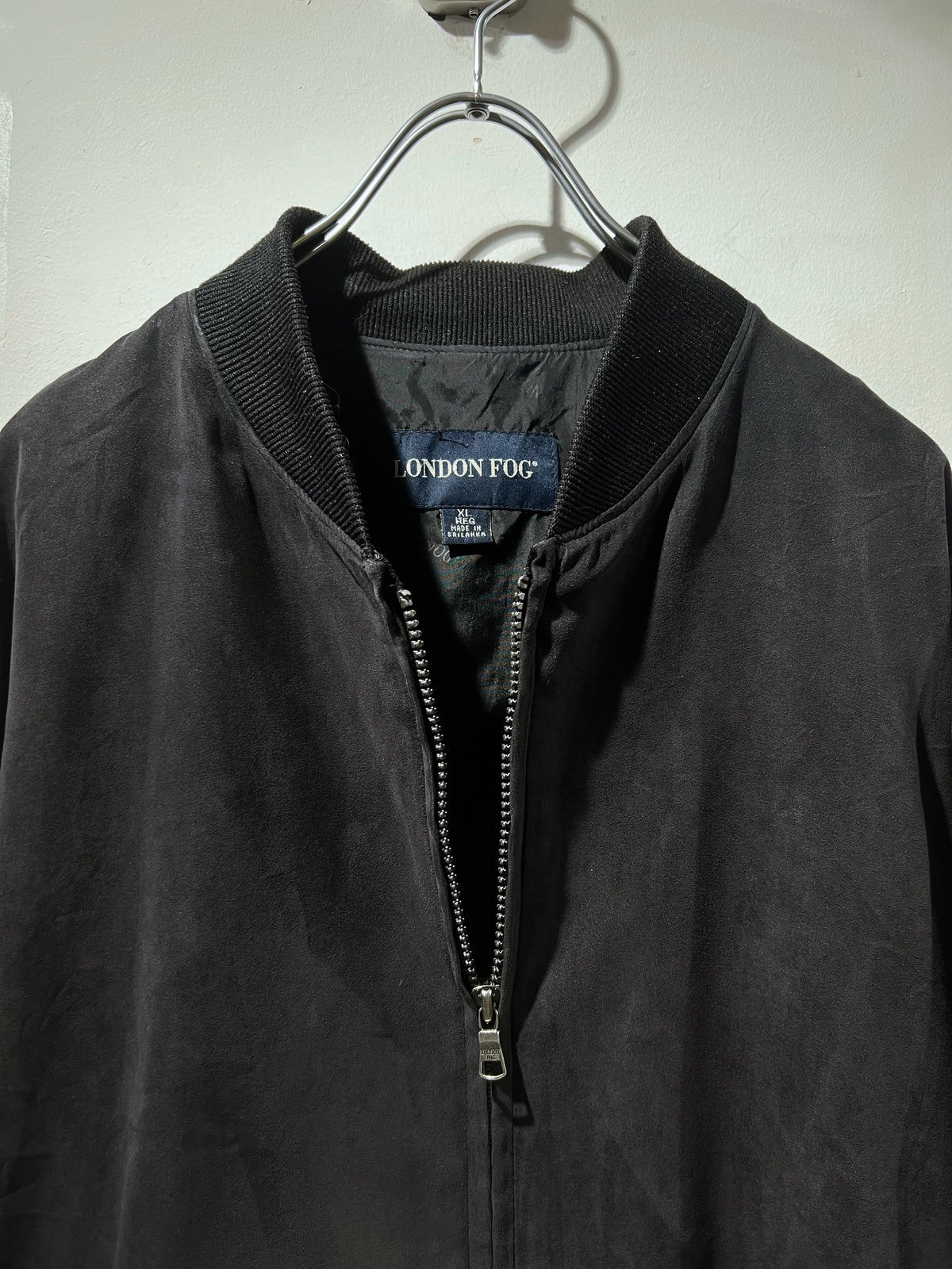 LONDON FOG Micro Suede Zip-up Blouson