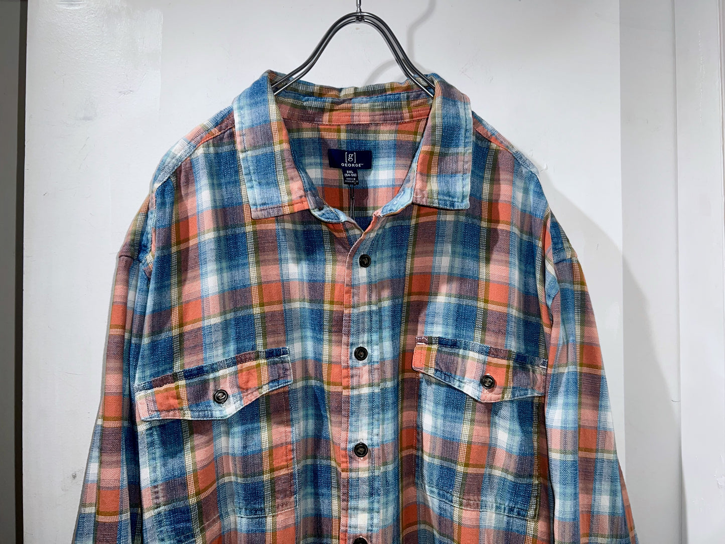 George Oversized Lightweight Flannel Shirt
