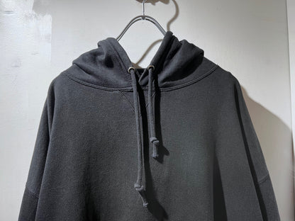 Old Solid Black Oversized Hoodie