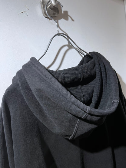 Old Solid Black Oversized Hoodie