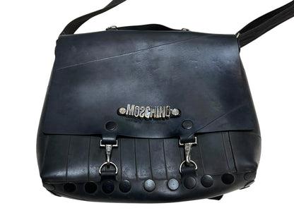 Rare Old MOSCHINO Rubber Coating 3Way Bag