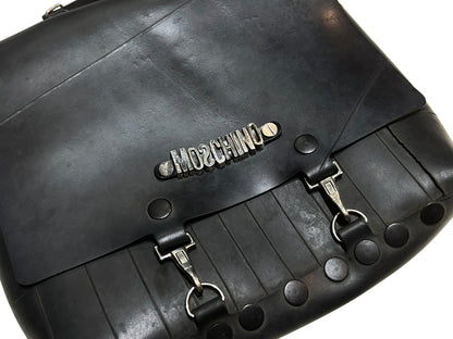 Rare Old MOSCHINO Rubber Coating 3Way Bag