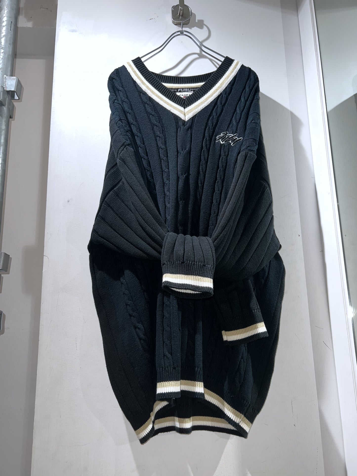 00s FUBU Tilden Knit Sweater